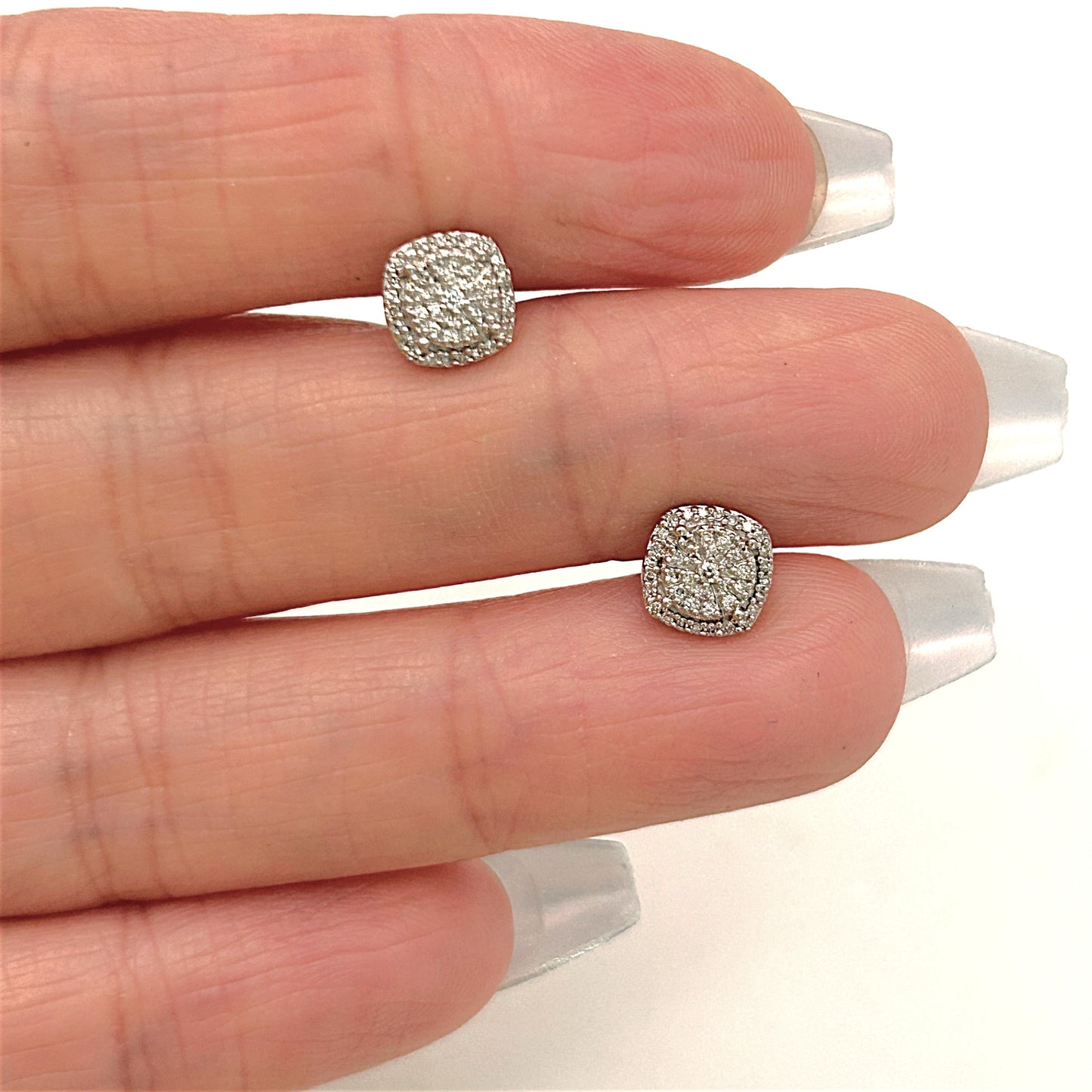 9ct Rose Gold Earrings |NZGD| Rose Radiance Diamond Studs