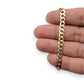 9ct Gold Curb Link Bracelet 20cm long, Valuation $3,200. R # 261