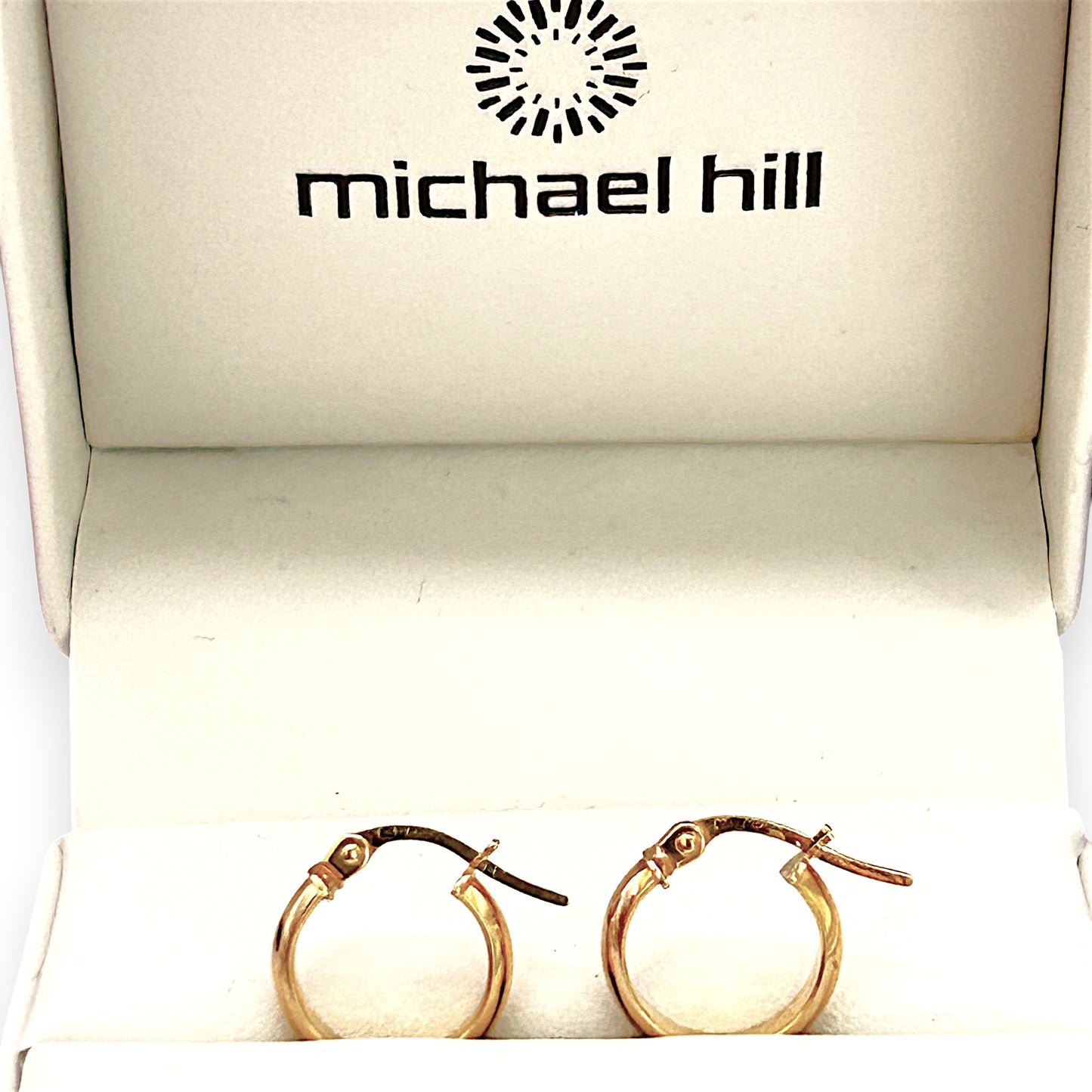 NZGD | 10ct Gold Earrings Michael Hill Classic Dome Hoops 12.5mm