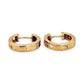 10ct Gold Earrings |NZGD| Michael Hill Ruby‑Diamond Reversible Huggies