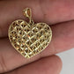 GOLD DEAL | 10ct (10K) Gold Michael HIll Lattice Heart Pendant