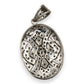 NZGD | 10ct White Gold Pendant - Aurora Veil Diamond Medallion