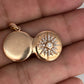 GOLD DEAL | 10ct (10K) Gold Celestial Glow Diamond‑Star Locket Pendant