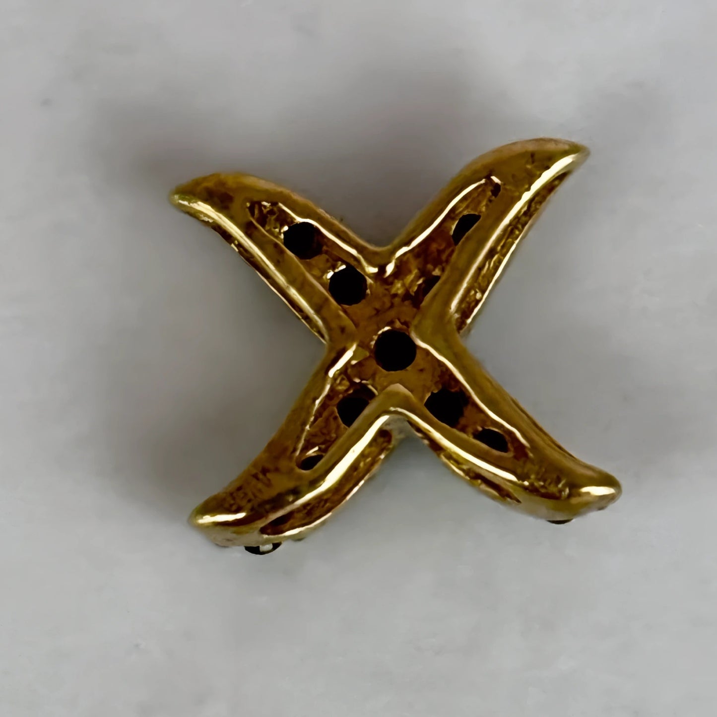 NZGD | 10ct Gold Radiant X Sapphire Statement Pendant