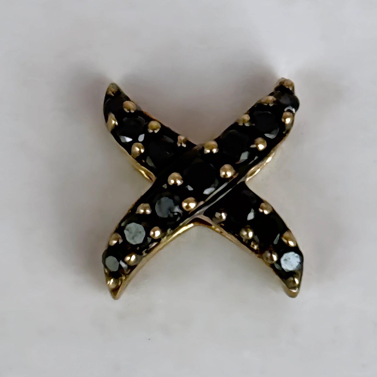 NZGD | 10ct Gold Radiant X Sapphire Statement Pendant