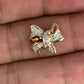 NZGD | 10ct Gold Radiant Ribbon Sparkle Pendant