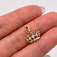 NZGD | 10ct (10K) MHJ Regal Spark Crown Pendant