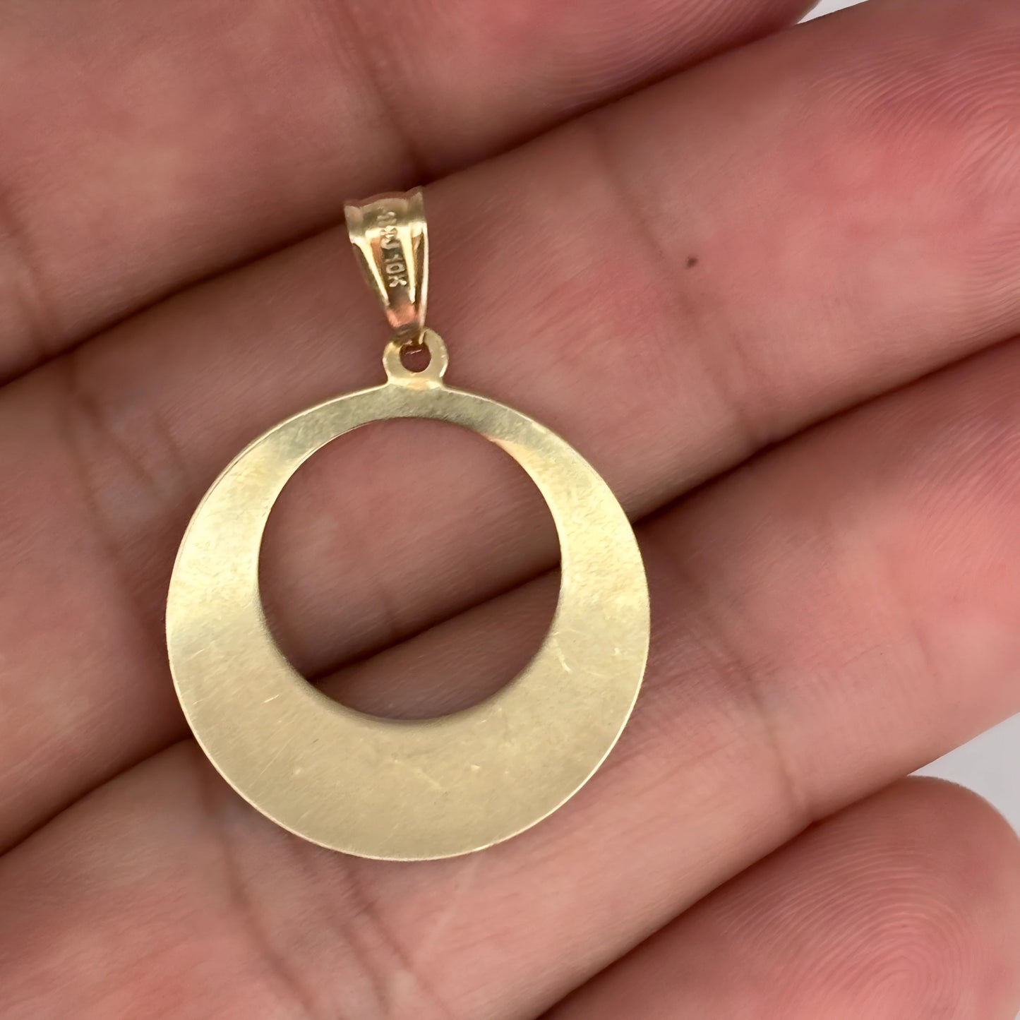 NZGD | 10ct Gold Gilded Aura Textured Pendant