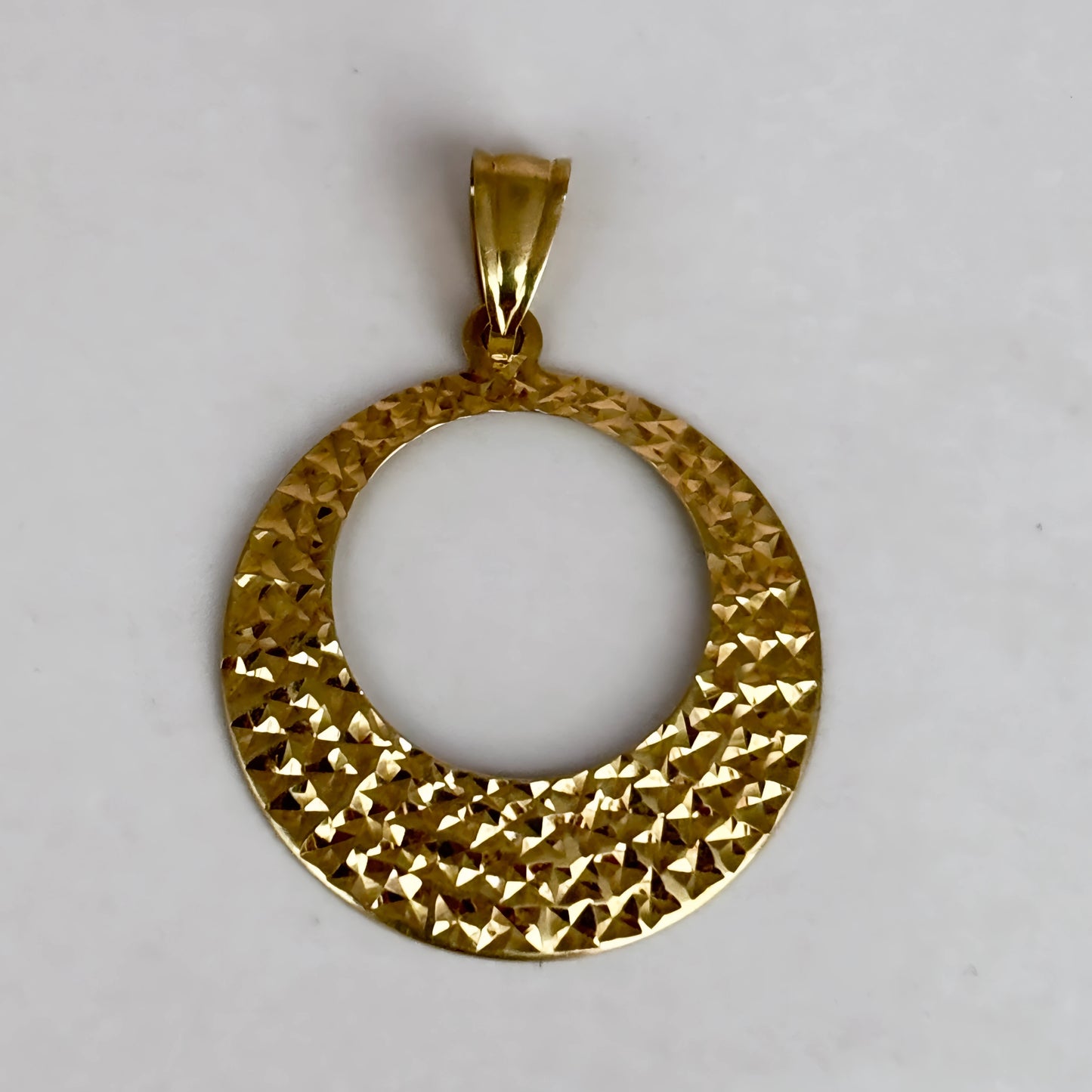 NZGD | 10ct Gold Gilded Aura Textured Pendant