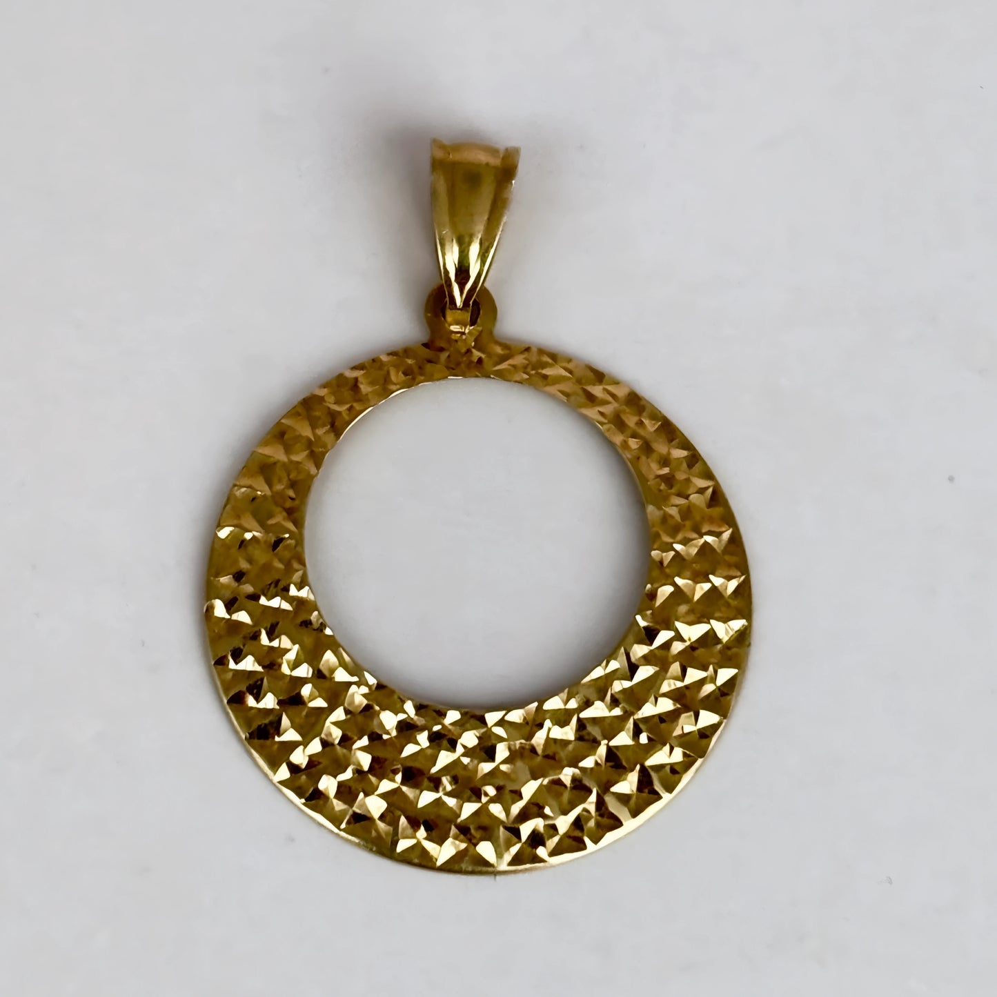 NZGD | 10ct Gold Gilded Aura Textured Pendant