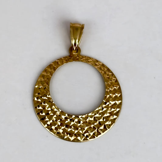 NZGD | 10ct Gold Gilded Aura Textured Pendant