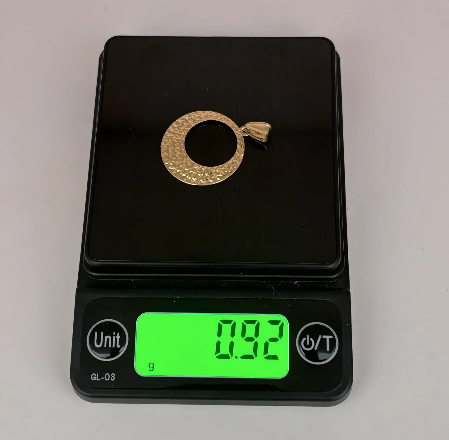 NZGD | 10ct Gold Gilded Aura Textured Pendant