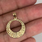 NZGD | 10ct Gold Gilded Aura Textured Pendant