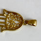 NZGD | 10ct Gold MHJ Golden Guardian Filigree Hamsa Pendant