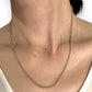 9ct Gold Round Link Solid Chain 46cm long. R # 263