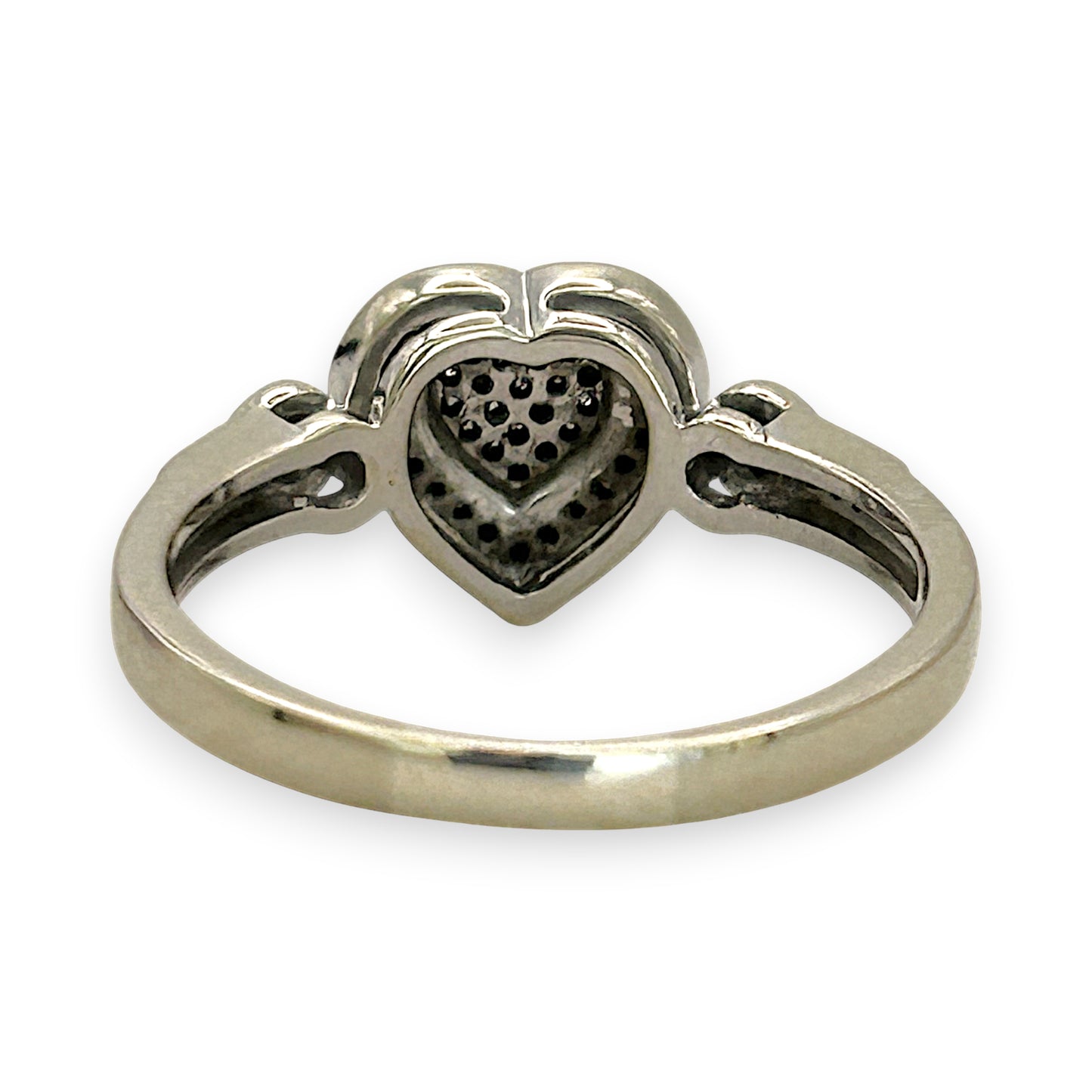 NZGD | 10ct White Gold Michael Hill Ring Valuation $2,700 - Snowlight Diamond Heart