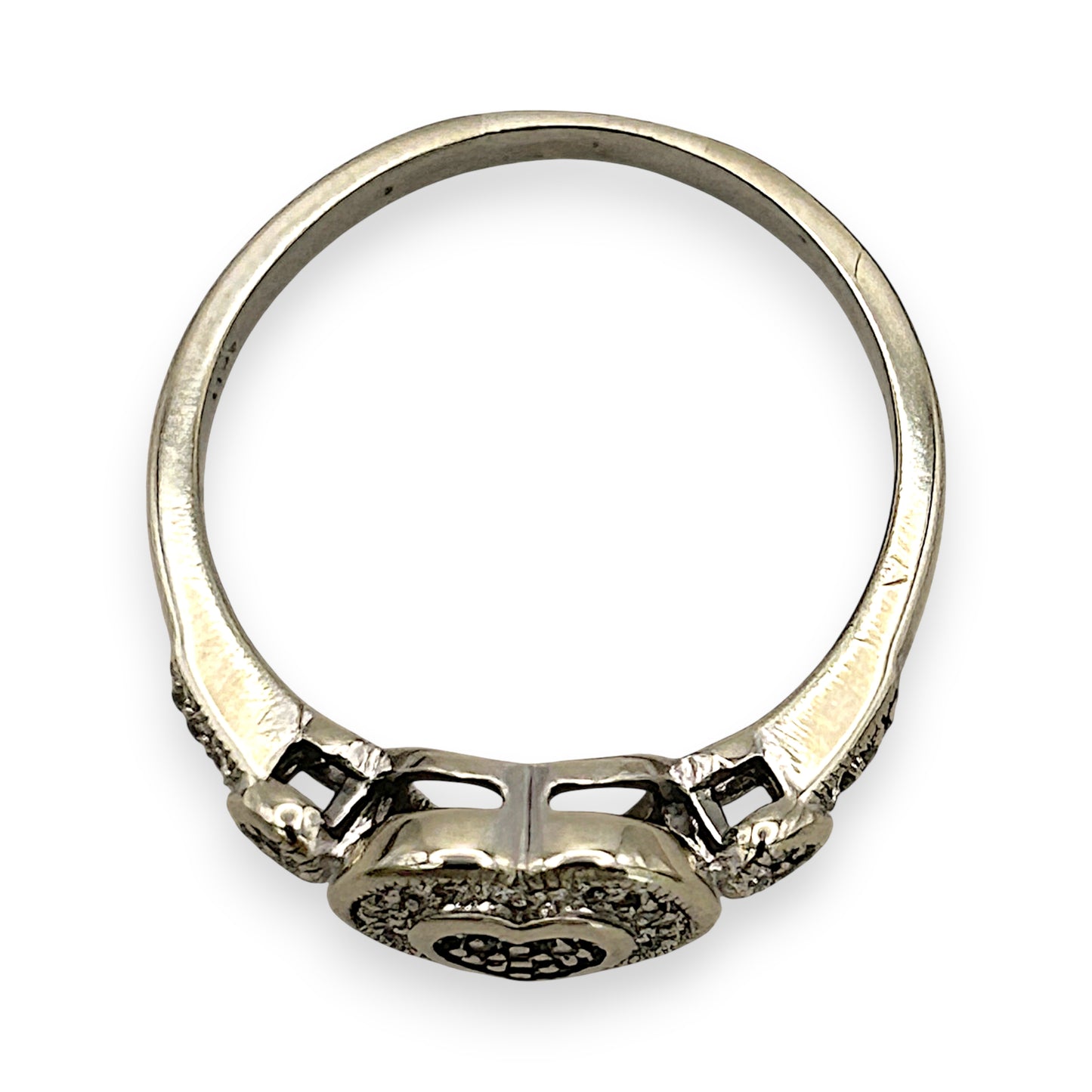 NZGD | 10ct White Gold Michael Hill Ring Valuation $2,700 - Snowlight Diamond Heart