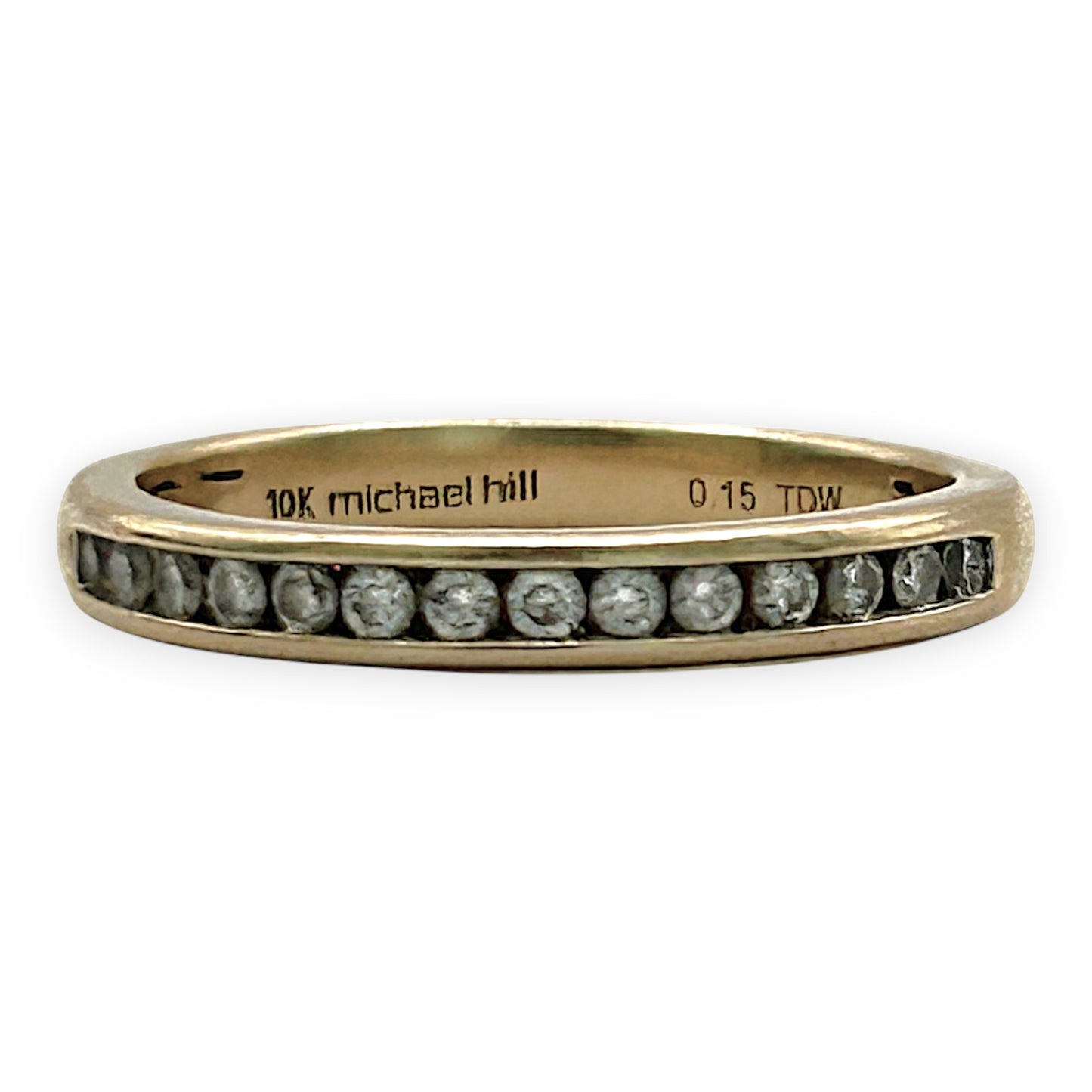 NZGD | 10ct Gold MICHAEL HILL Eternal Glow Channel Band Size K