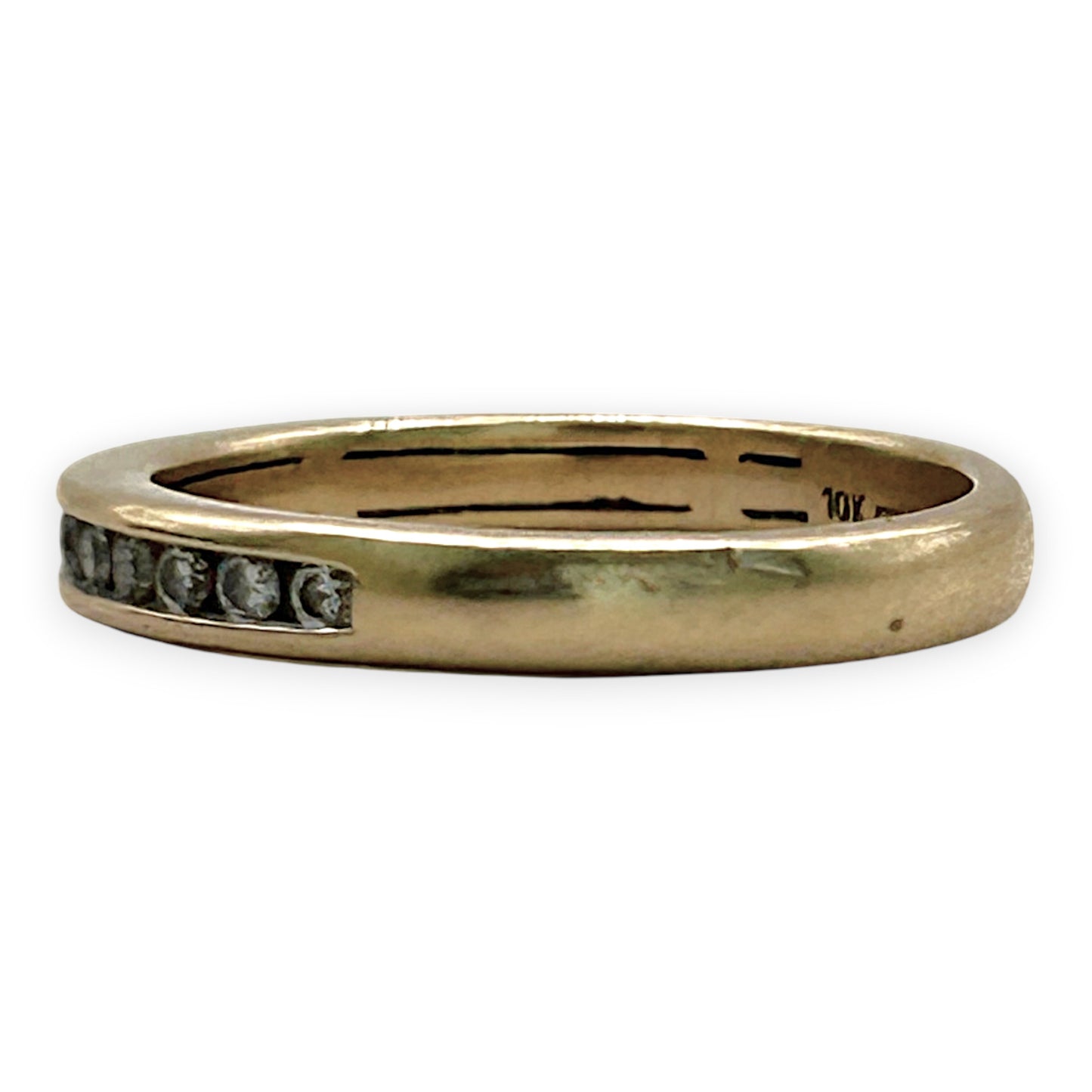 NZGD | 10ct Gold MICHAEL HILL Eternal Glow Channel Band Size K