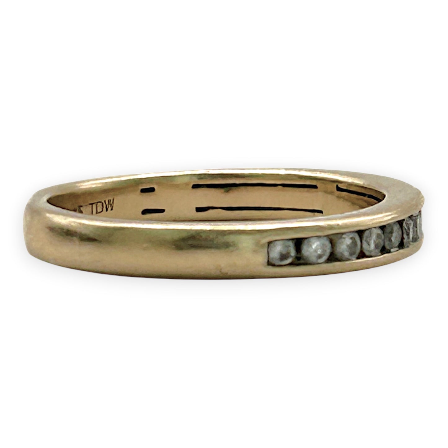 NZGD | 10ct Gold MICHAEL HILL Eternal Glow Channel Band Size K