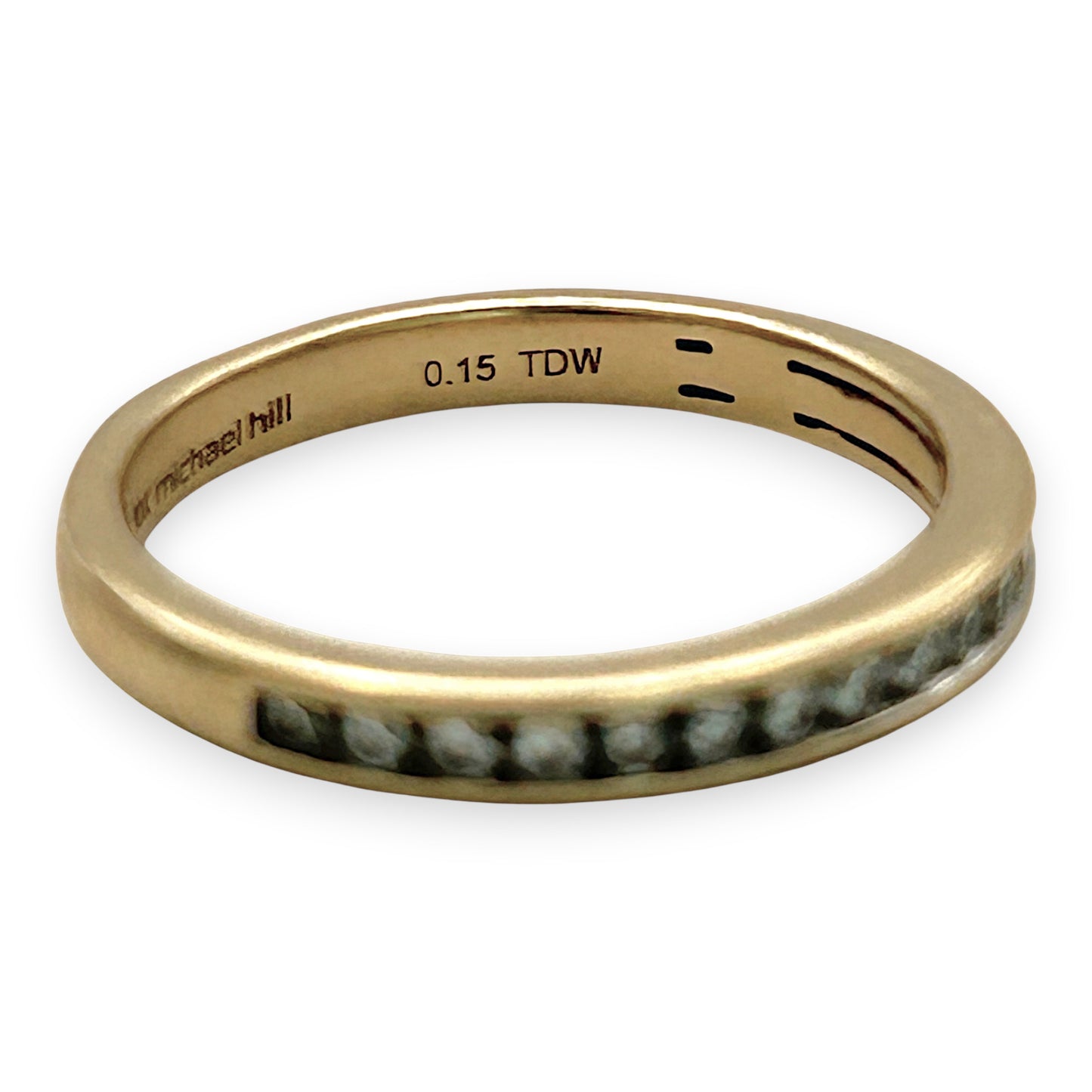 NZGD | 10ct Gold MICHAEL HILL Eternal Glow Channel Band Size K
