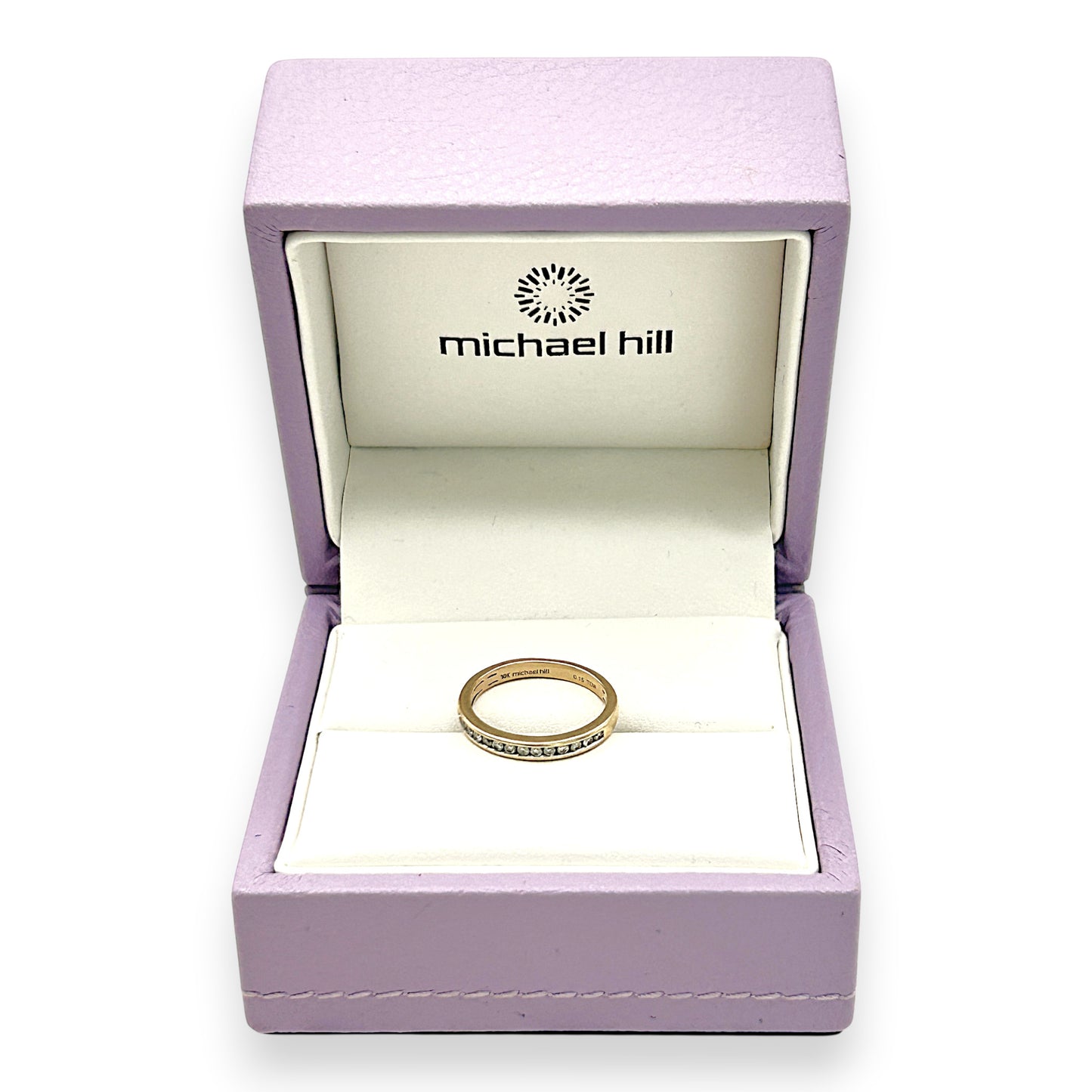 NZGD | 10ct Gold MICHAEL HILL Eternal Glow Channel Band Size K