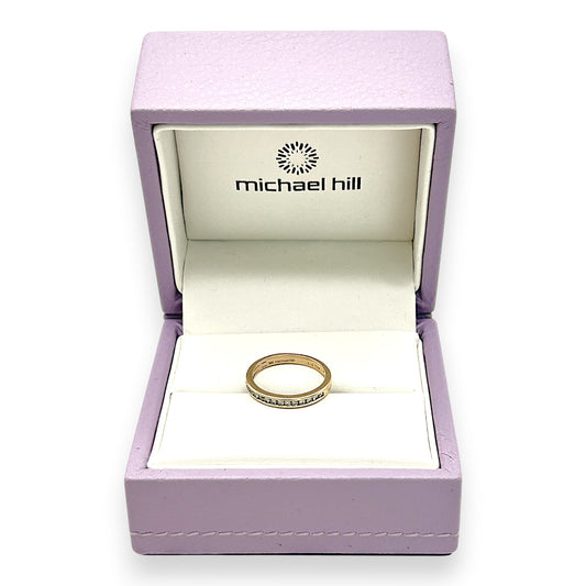 NZGD | 10ct Gold MICHAEL HILL Eternal Glow Channel Band Size K