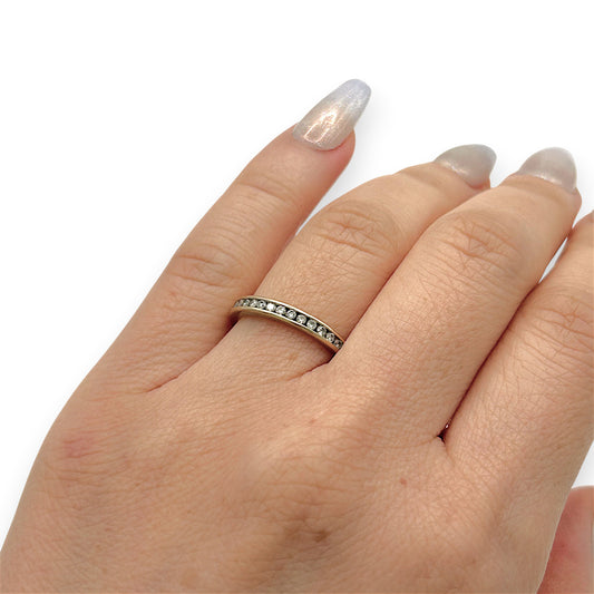 NZGD | 10ct Gold MICHAEL HILL Eternal Glow Channel Band Size K