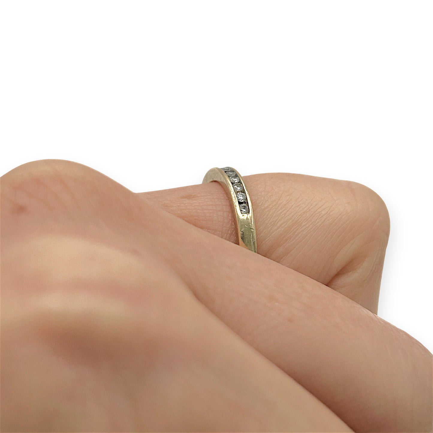 NZGD | 10ct Gold MICHAEL HILL Eternal Glow Channel Band Size K