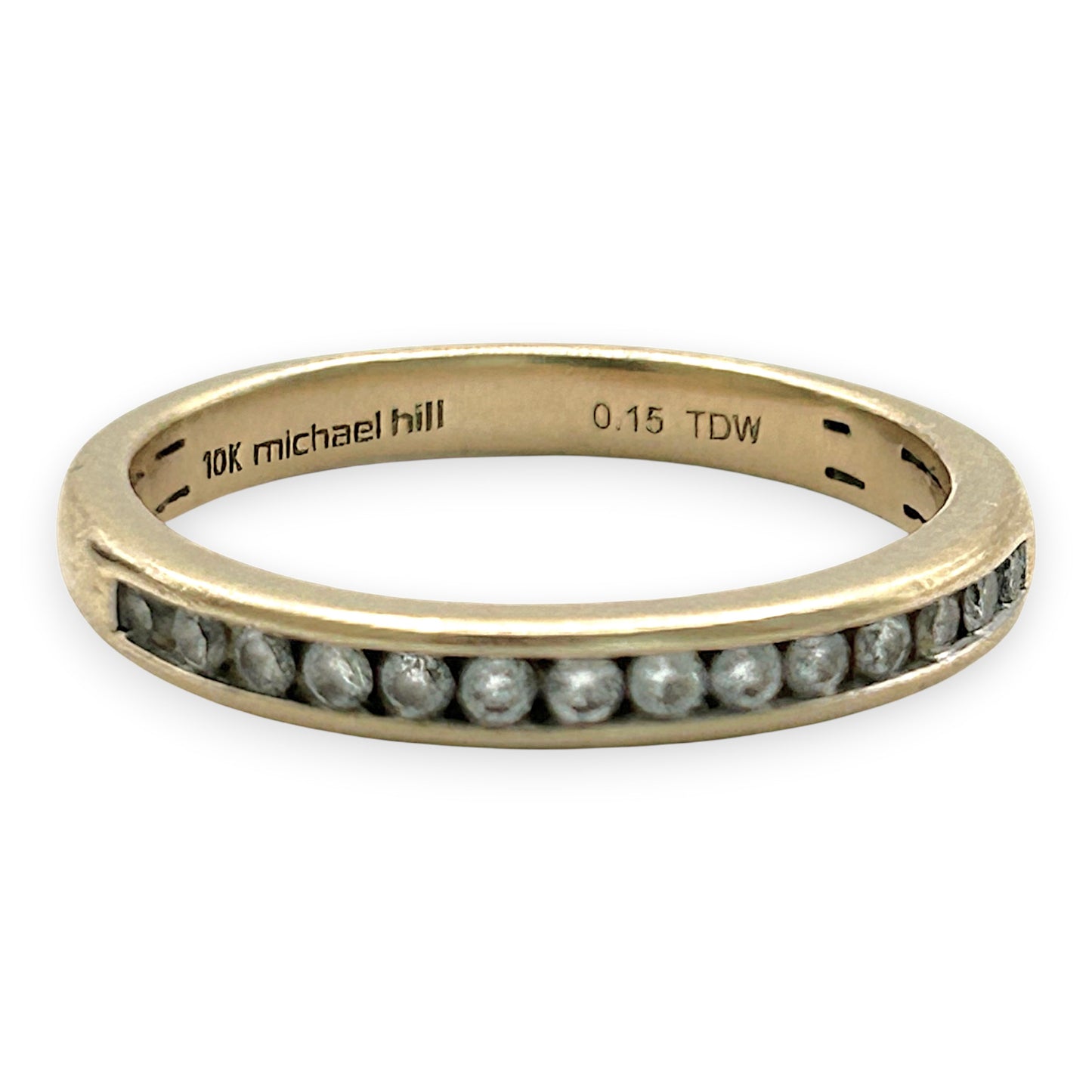 NZGD | 10ct Gold MICHAEL HILL Eternal Glow Channel Band Size K