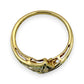 NZGD | 9ct Gold Diamond Double‑Row Crossover Ring Size O