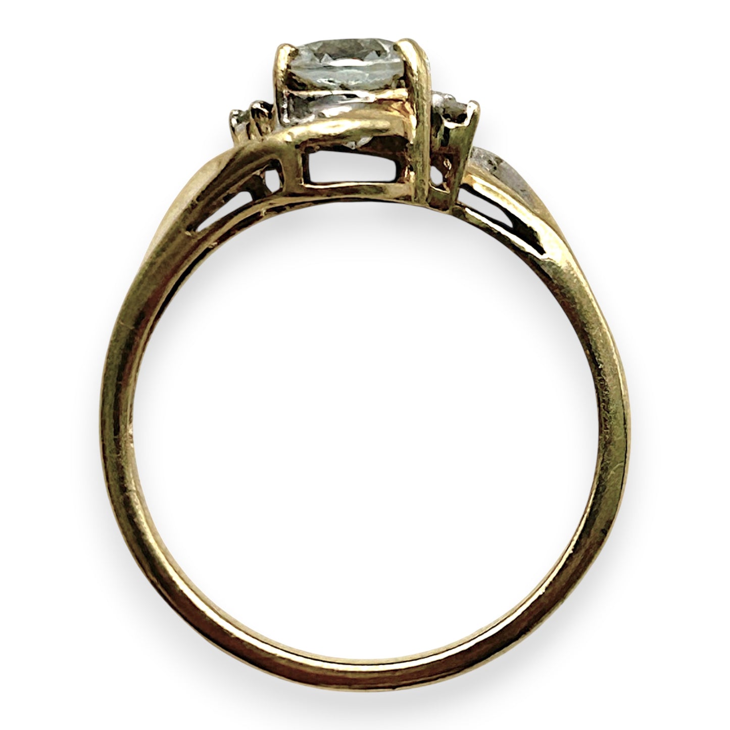 NZGD | 10ct Gold Celestial Crown Ring Size N 1/2
