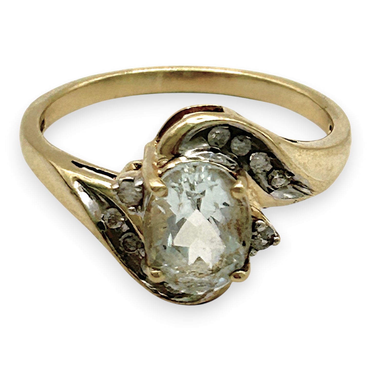 NZGD | 10ct Gold Celestial Crown Ring Size N 1/2