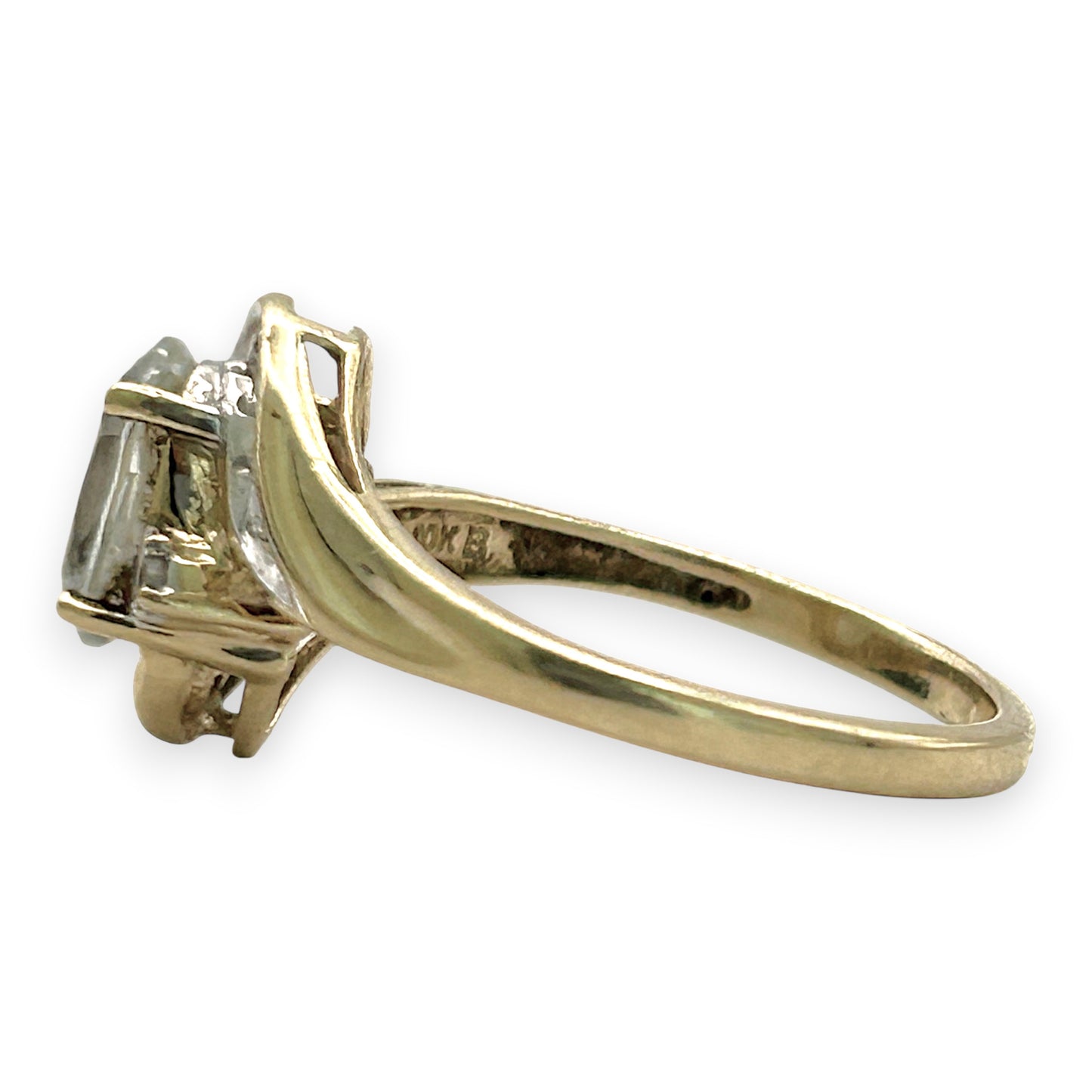 NZGD | 10ct Gold Celestial Crown Ring Size N 1/2