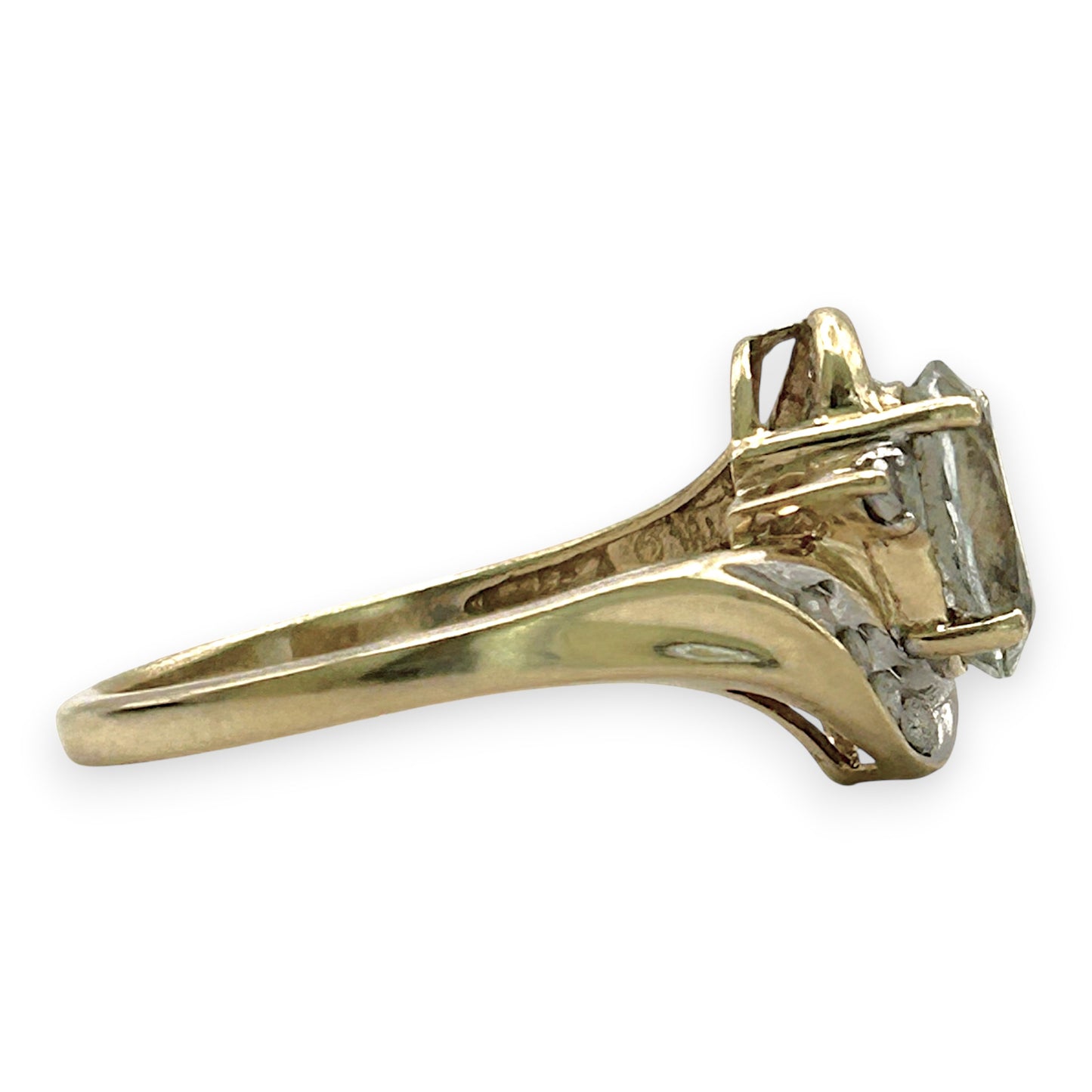 NZGD | 10ct Gold Celestial Crown Ring Size N 1/2