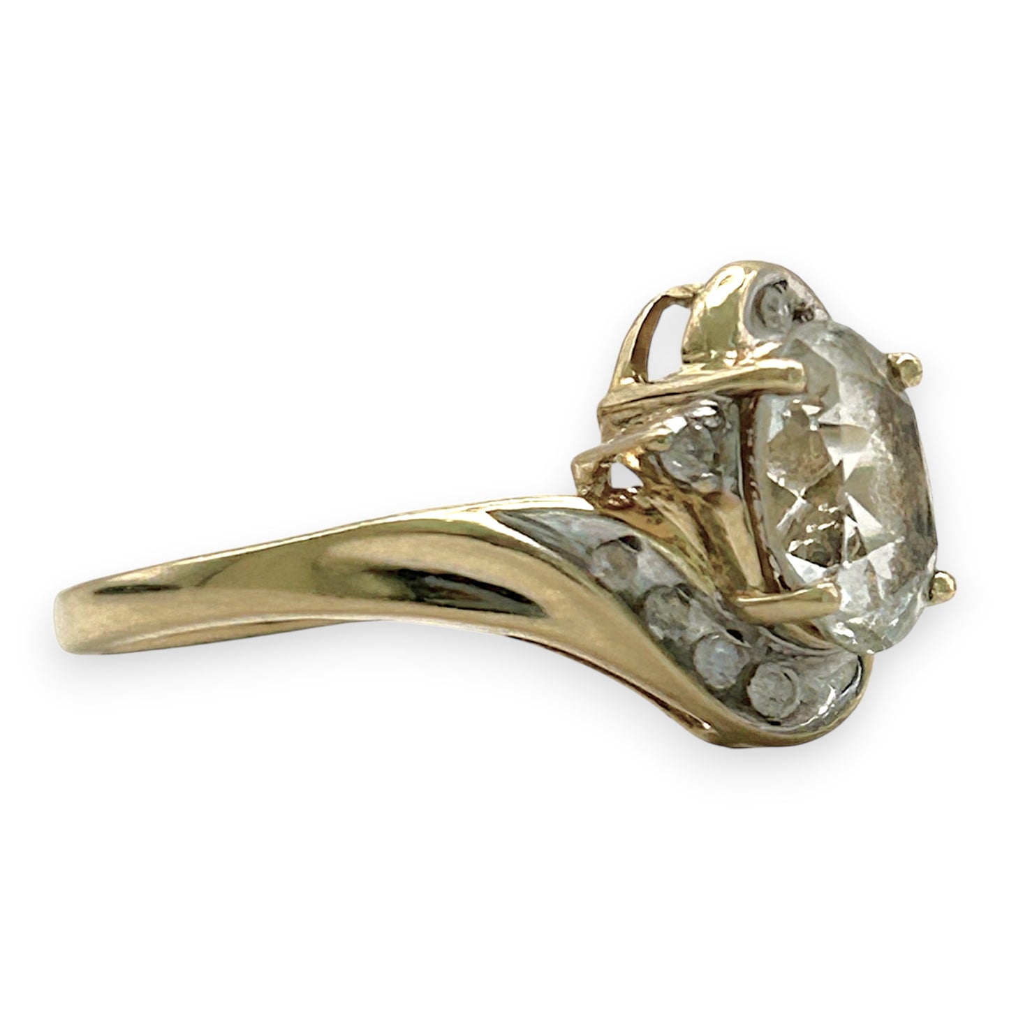 NZGD | 10ct Gold Celestial Crown Ring Size N 1/2