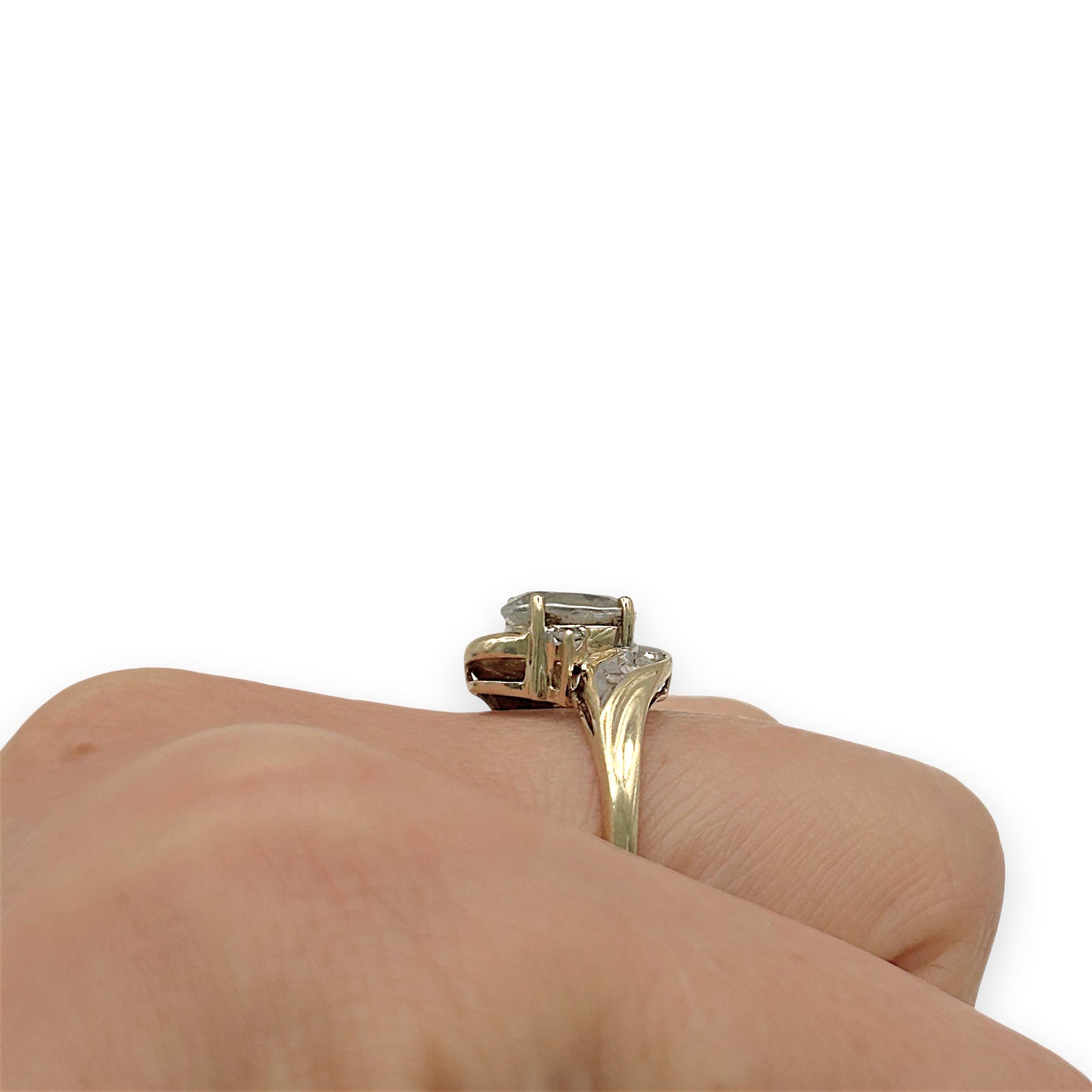 NZGD | 10ct Gold Celestial Crown Ring Size N 1/2