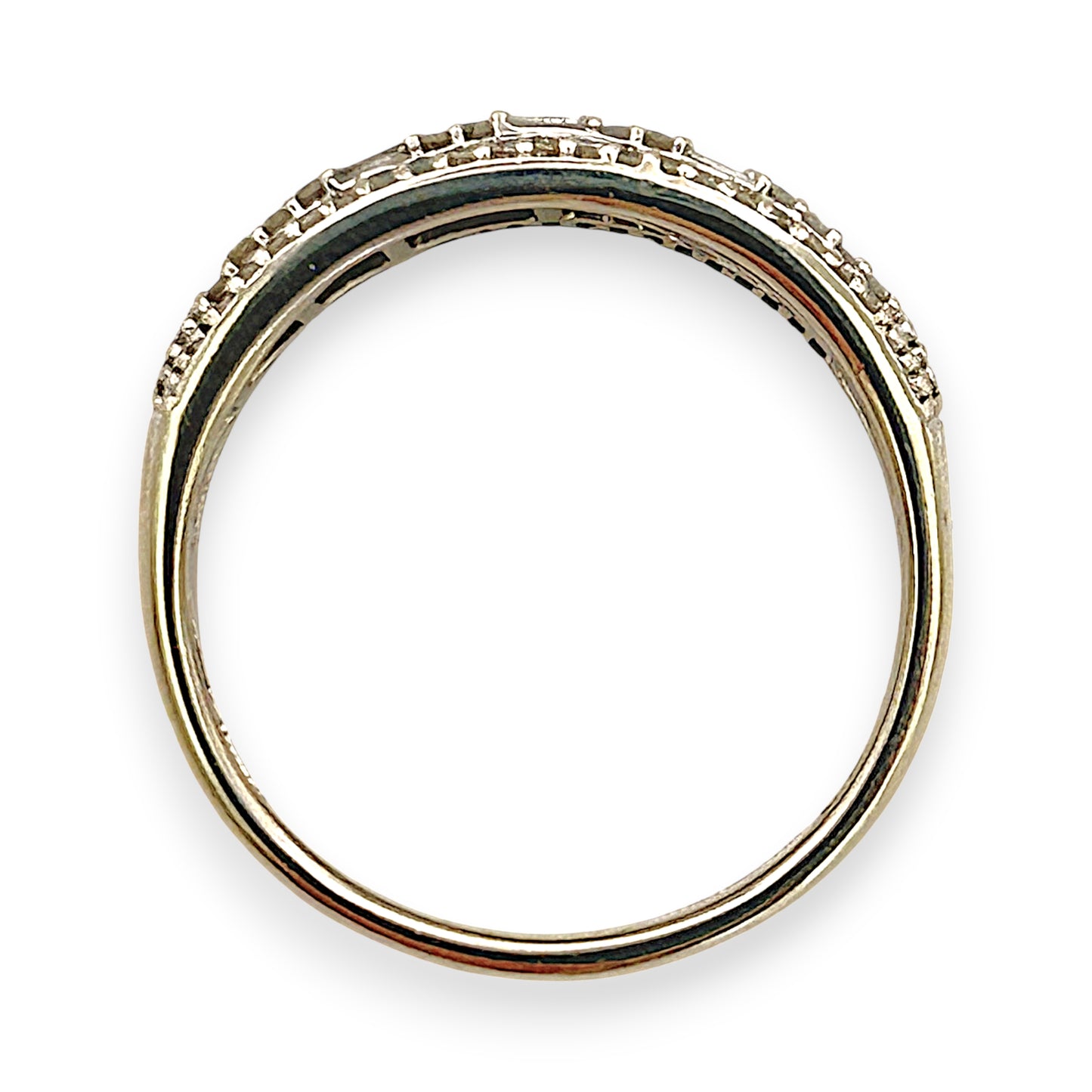 NZGD | 10ct W/Gold Michael Hill Ring Valuation $2,300-Celestial Rows Diamond Band