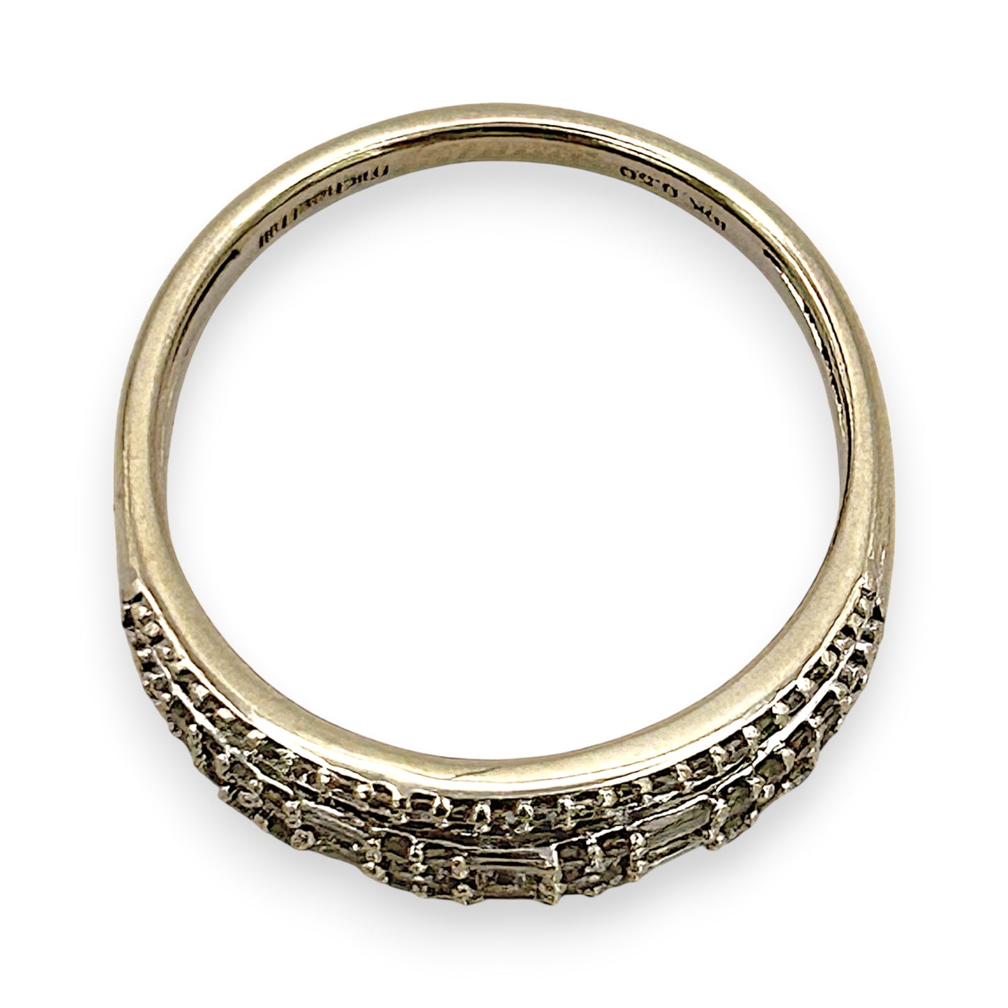 NZGD | 10ct W/Gold Michael Hill Ring Valuation $2,300-Celestial Rows Diamond Band