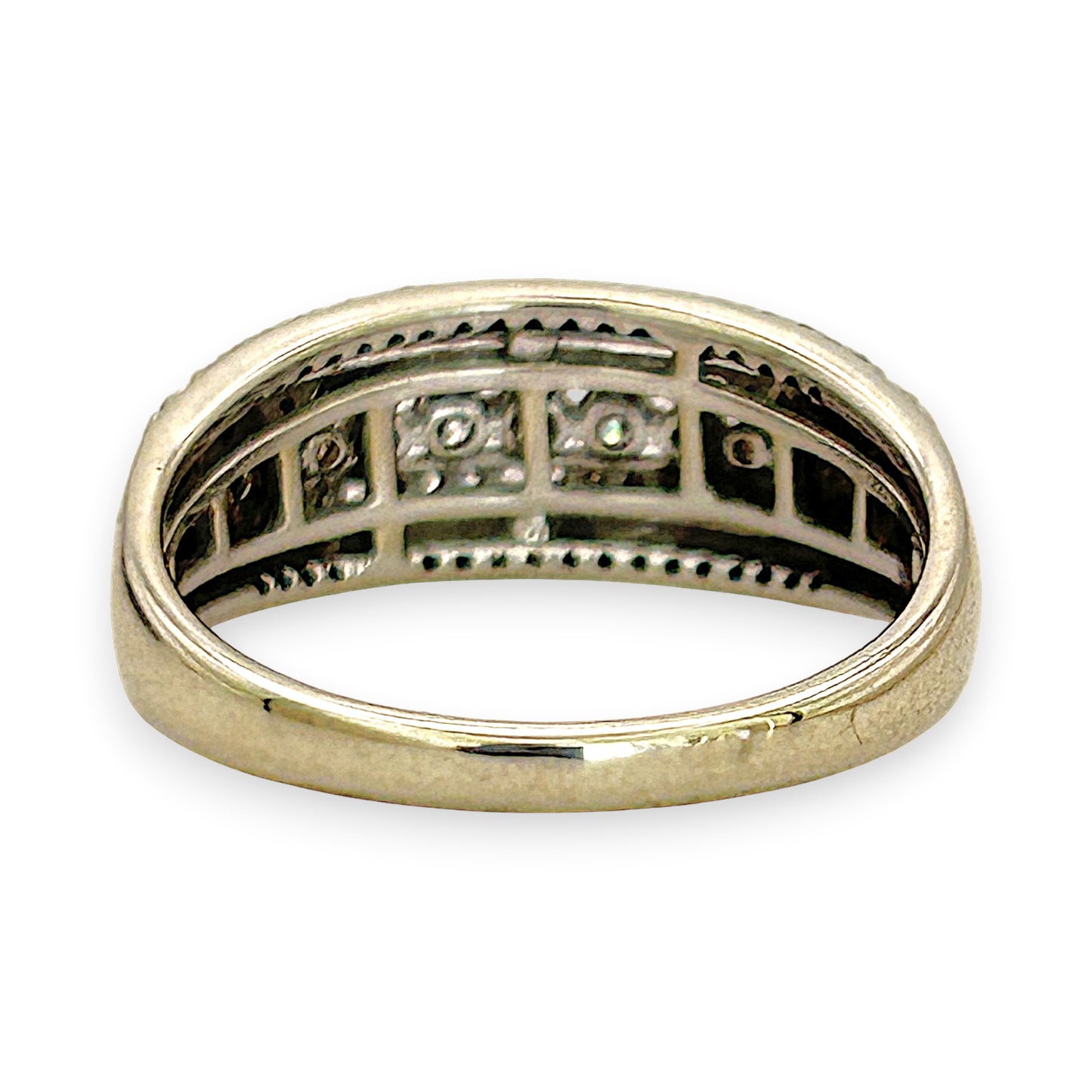 NZGD | 10ct W/Gold Michael Hill Ring Valuation $2,300-Celestial Rows Diamond Band