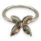 NZGD | 10ct Whtie Gold MICHAEL HILL Whispering Petal Diamond Ring Size O