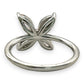 NZGD | 10ct Whtie Gold MICHAEL HILL Whispering Petal Diamond Ring Size O