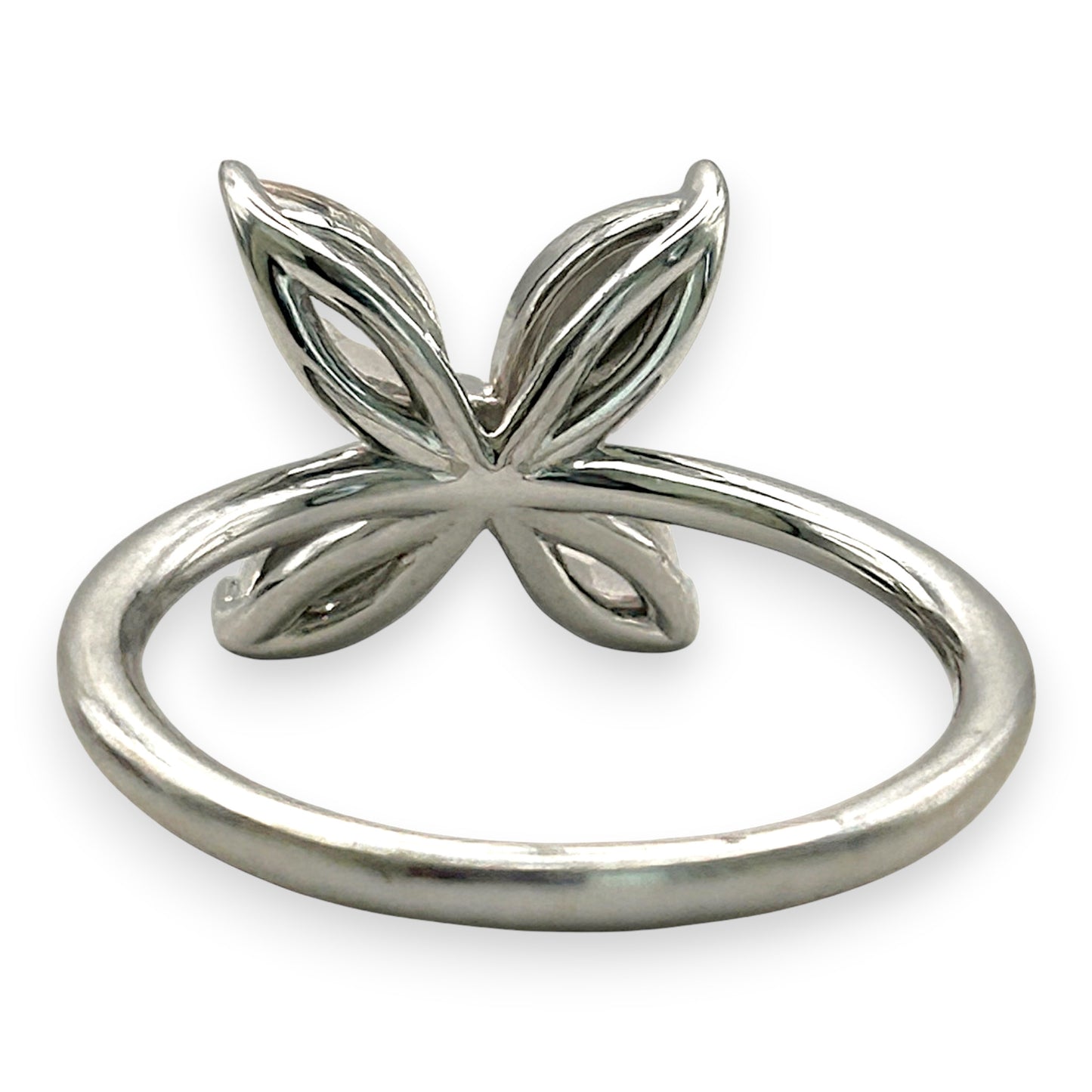 NZGD | 10ct Whtie Gold MICHAEL HILL Whispering Petal Diamond Ring Size O