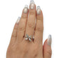 NZGD | 10ct Whtie Gold MICHAEL HILL Whispering Petal Diamond Ring Size O