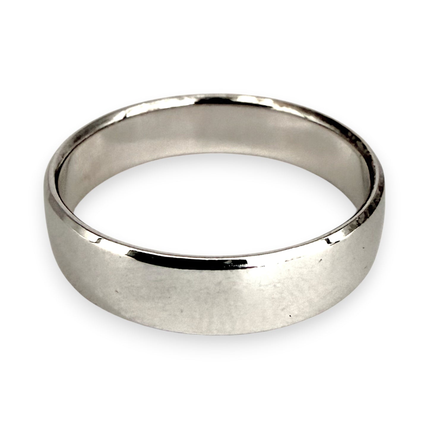 NZGD | 10ct White Gold Minimalist Pureline Band Ring Size Z