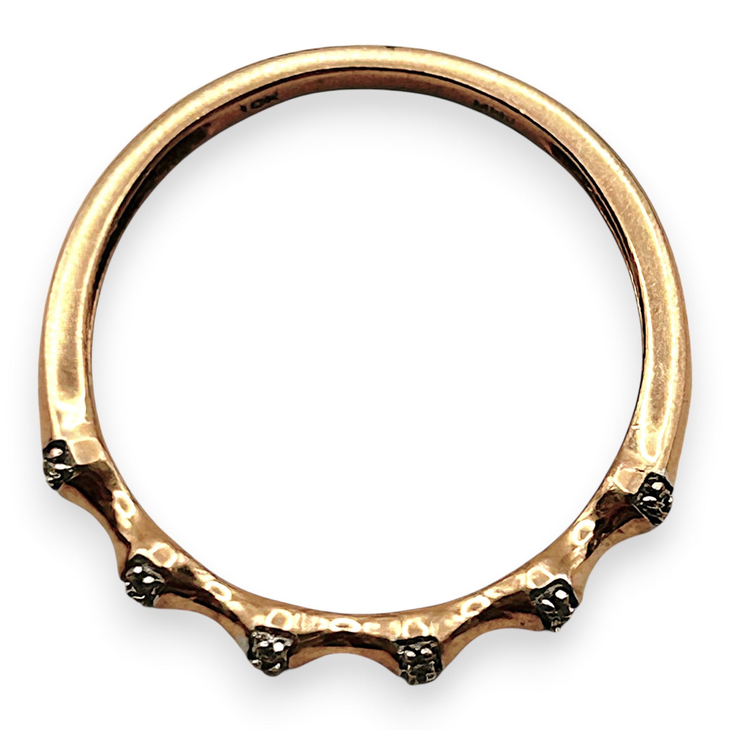 NZGD | 10ct Rose Gold MICHAEL HILL Rosewave Diamond Band Size O