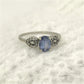 NZGD | 10ct Gold Frosted Indigo Elegance Ring Size N