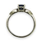 NZGD | 10ct Gold Frosted Indigo Elegance Ring Size N