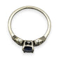 NZGD | 10ct Gold Frosted Indigo Elegance Ring Size N