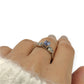 NZGD | 10ct Gold Frosted Indigo Elegance Ring Size N